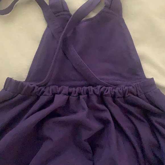 Cute overall mini dress with pockets preowned - Picture 7 of 16